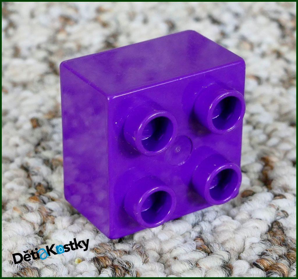 Lego® Duplo® Kostka 2x2 Středně Fialová