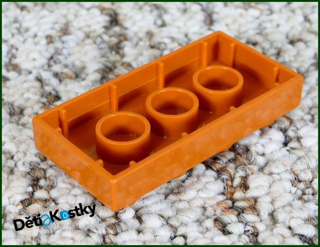 Lego® Duplo® Podložka/Destička 2x4 Světlounce Hnědá