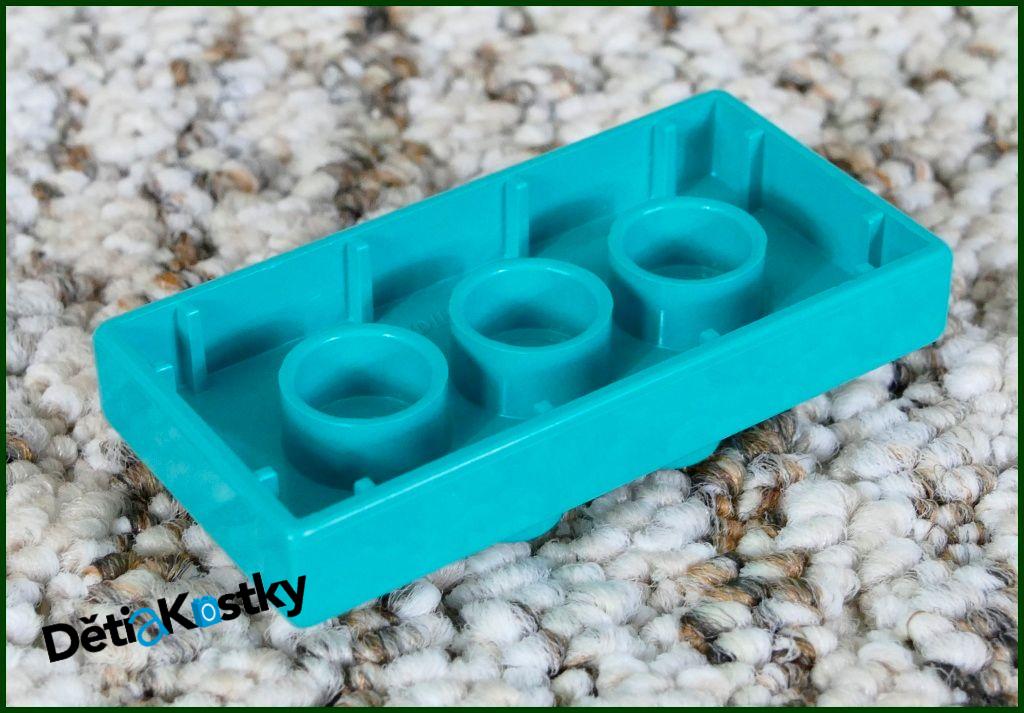 Lego® Duplo® Podložka/Destička 2x4 (4 Piny) Tyrkysová
