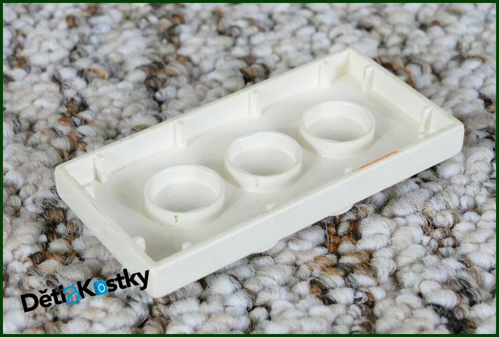 Lego® Duplo® Podložka/Destička 2x4 (4 Piny) Nízká Bílá