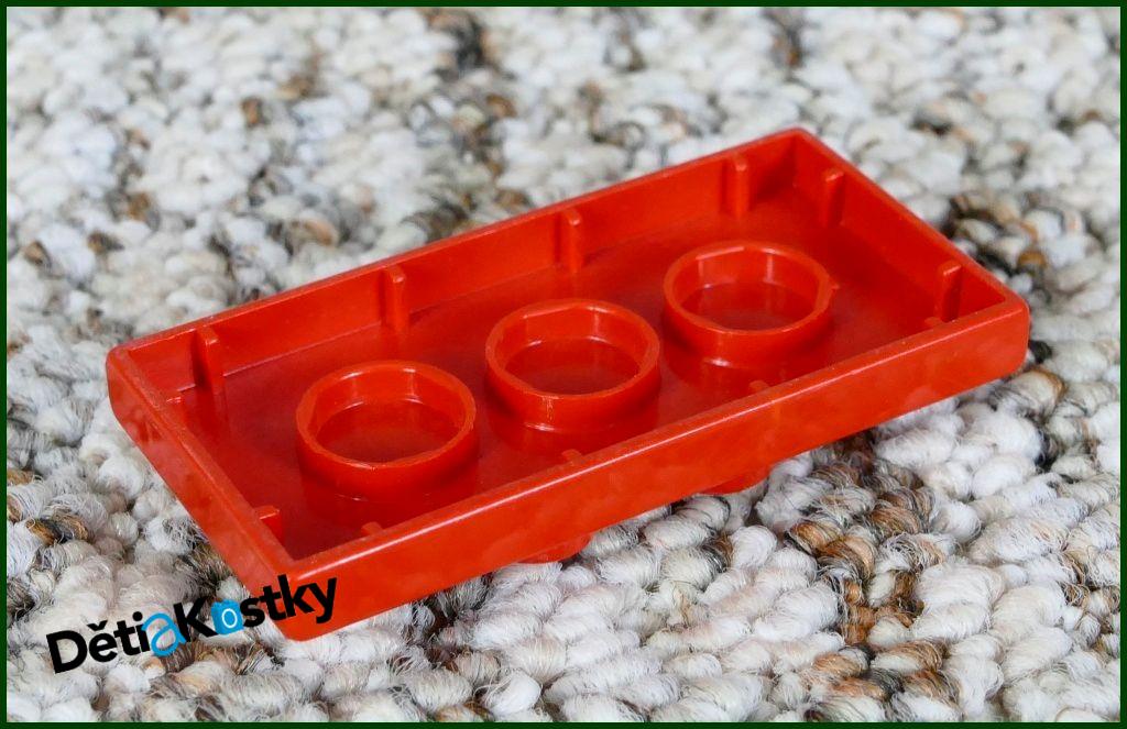 Lego® Duplo® Podložka/Destička 2x4 (4 Piny) Nízká Červená