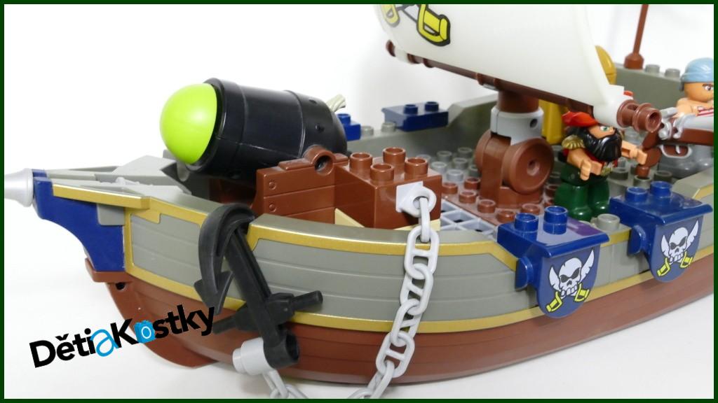 Lego® Duplo® 7881 - Pirátská Loď - Zabarvená