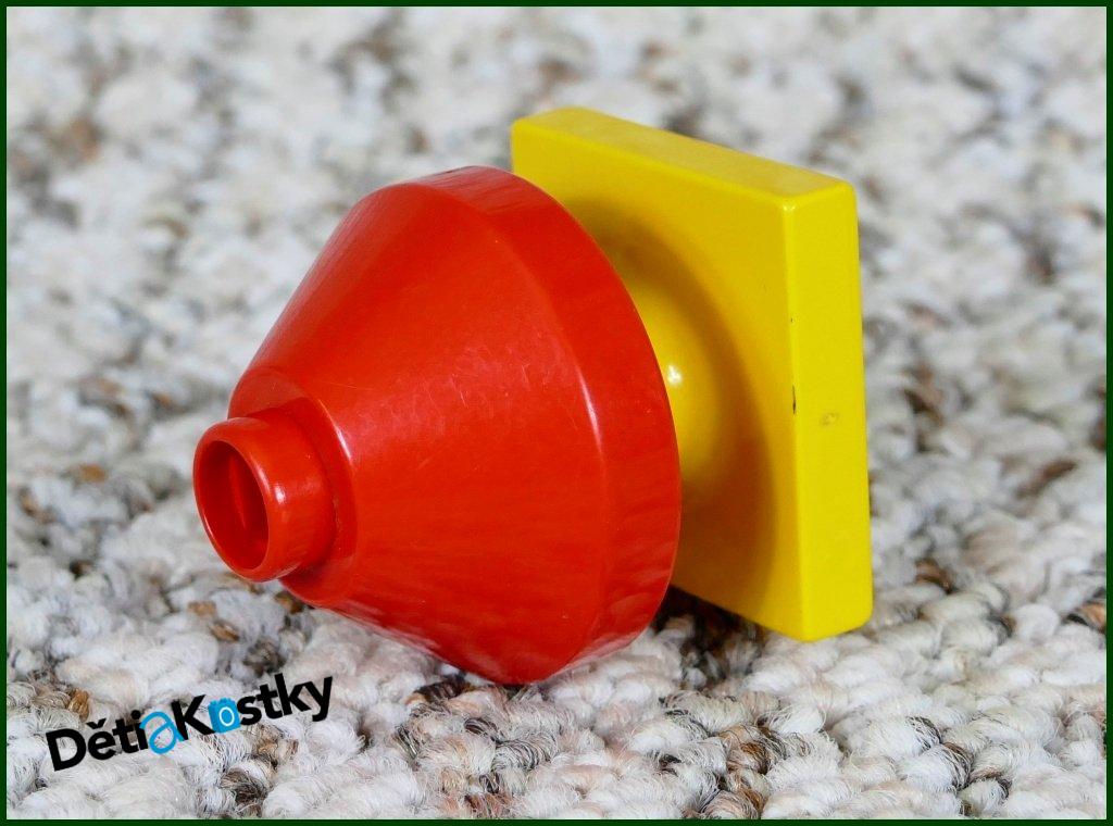 Lego® Duplo® Lampička Červená Nízká - Žlutý Podstavec