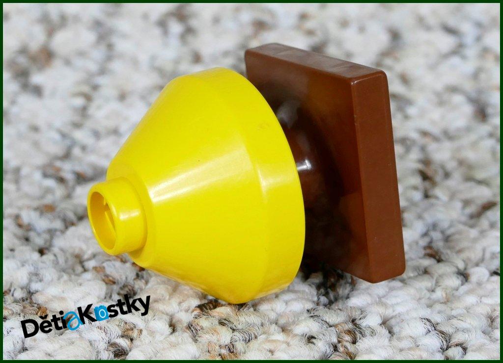 Lego® Duplo® Lampička Žlutá Nízká - Hnědý Podstavec