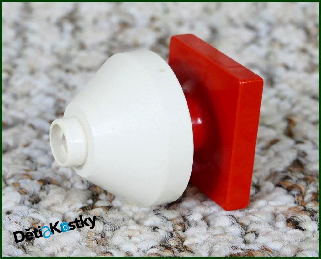 Lego® Duplo® Lampička Bílá Nízká - Červený Podstavec