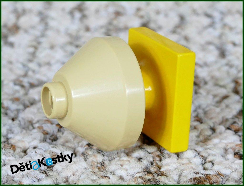 Lego® Duplo® Lampička Béžová Nízká - Žlutý Podstavec