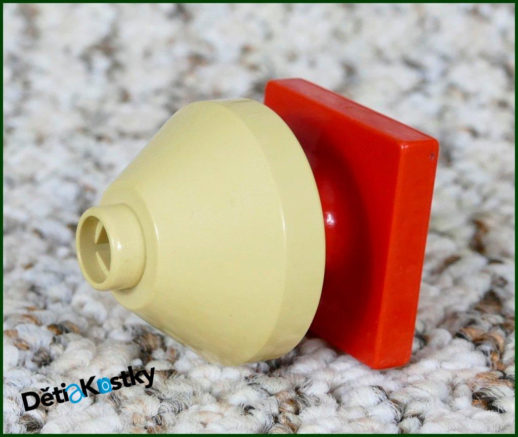 Lego® Duplo® Lampička Béžová Nízká - Červený Podstavec