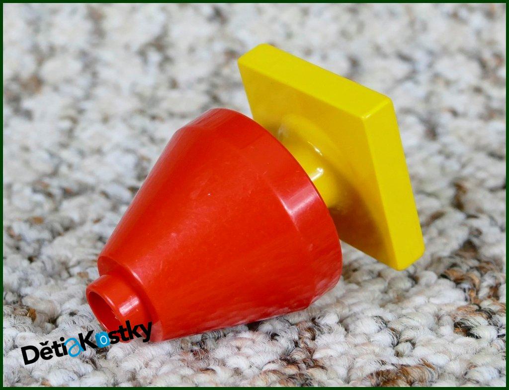 Lego® Duplo® Lampička Červená Vysoká - Žlutý Podstavec