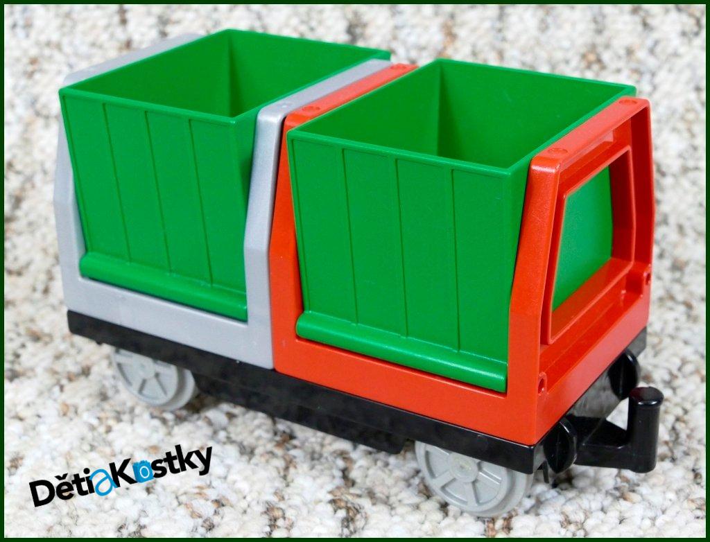 Lego® Duplo® Vagon - Kontejnery Nákladní - Zelené