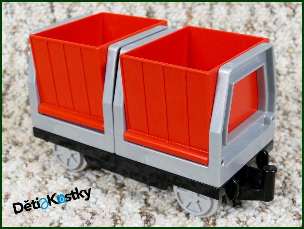 Lego® Duplo® Vagon - Kontejnery Nákladní - Červené
