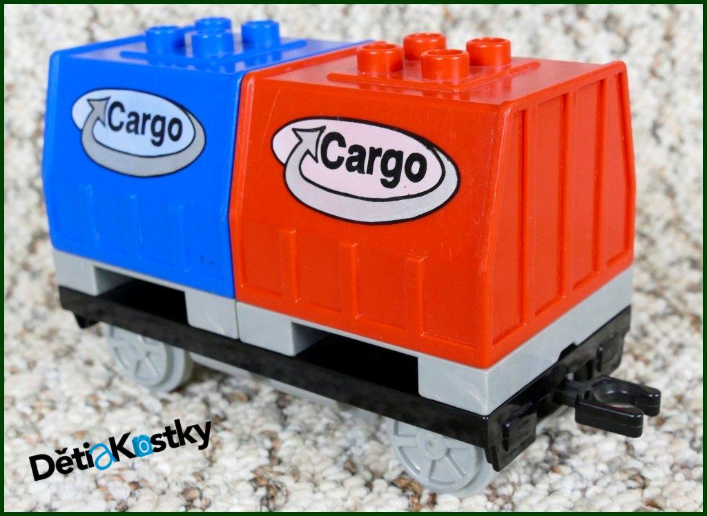 Lego® Duplo® Intelli Vagon Cargo - Červeno/Modrý