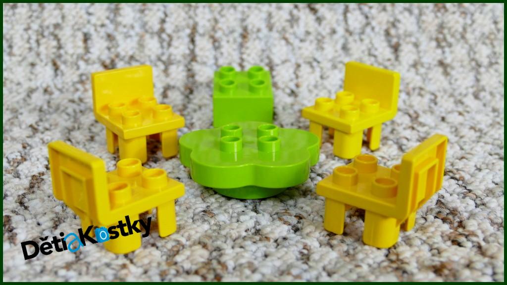 Lego® Duplo® Stůl Limetka se Žlutými Židlemi