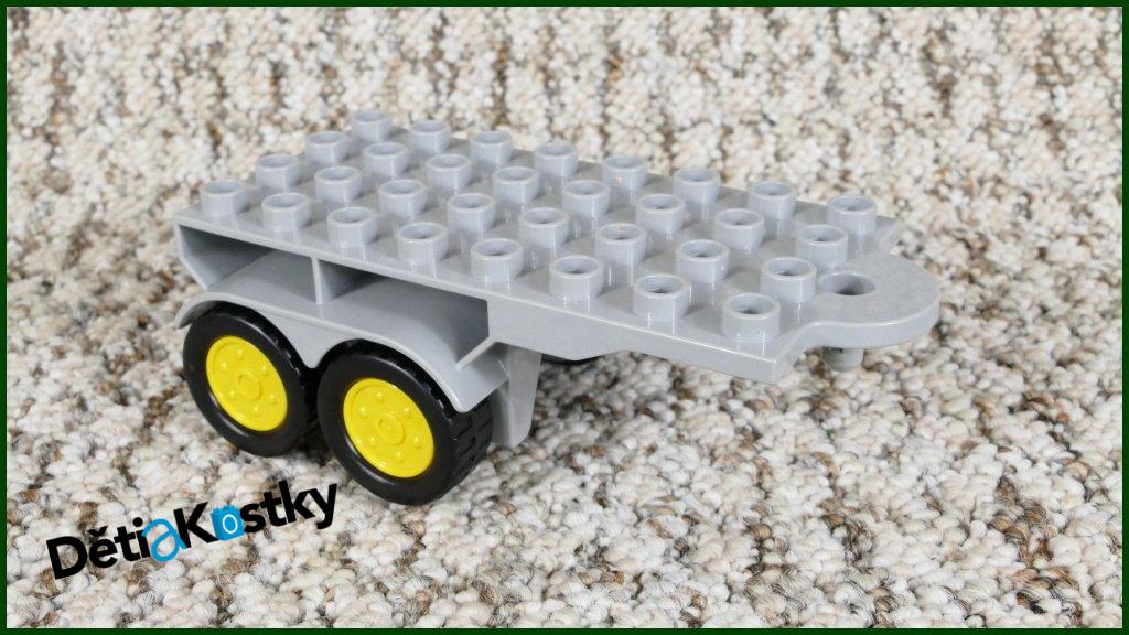 Lego® Duplo® Návěs pro Tahač Světle Šedý - Novější Typ