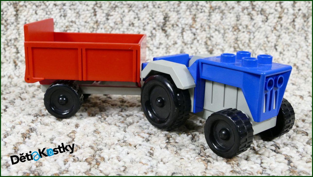 Lego® Duplo® Traktor Malý Modrý s Výklopnou Vlečkou