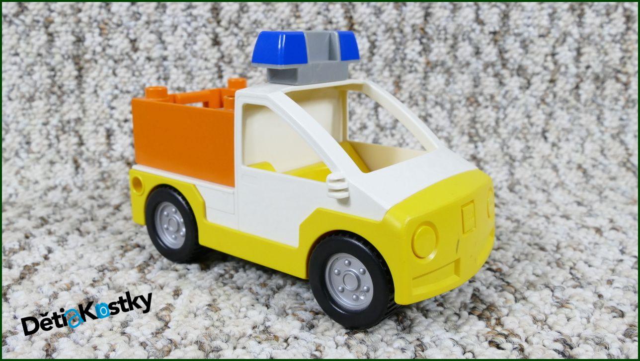 Lego® Duplo® Letištní Auto s Korbou a Majáčkem