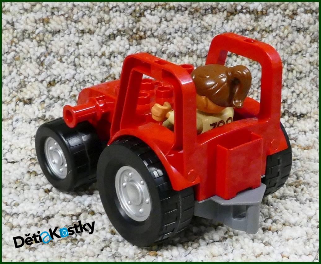 Lego® Duplo® Traktor Velký Červený s Figurkou