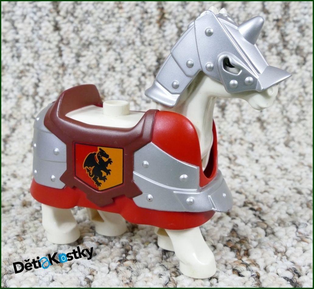 Lego® Duplo® Obrněný Kůň Bílý - Červené Brnění