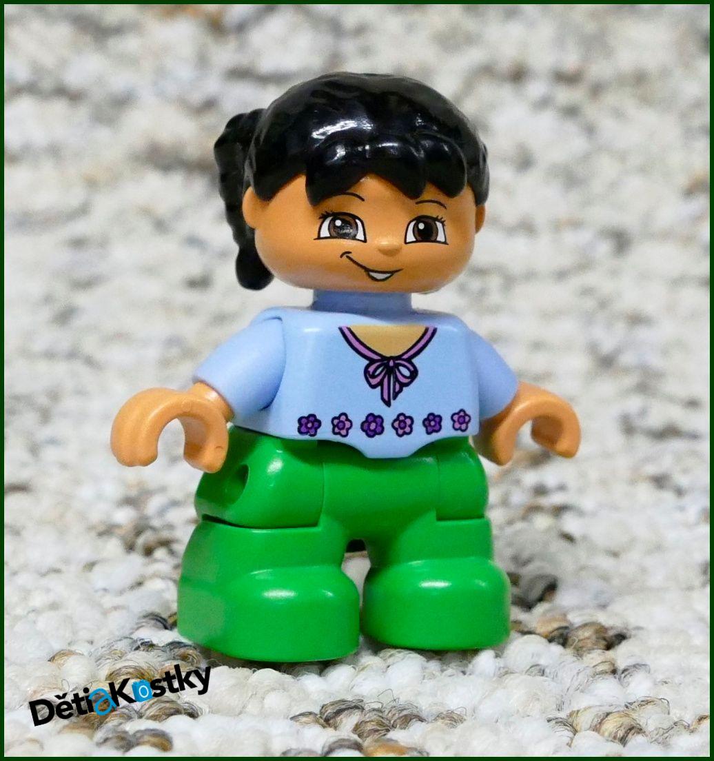 Lego® Duplo® Figurka Holčička Zeleno/Modrá