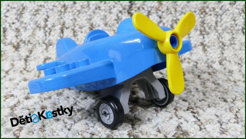 Lego® Duplo® Letadlo Malé Tyrkysové se Šedým Podvozkem