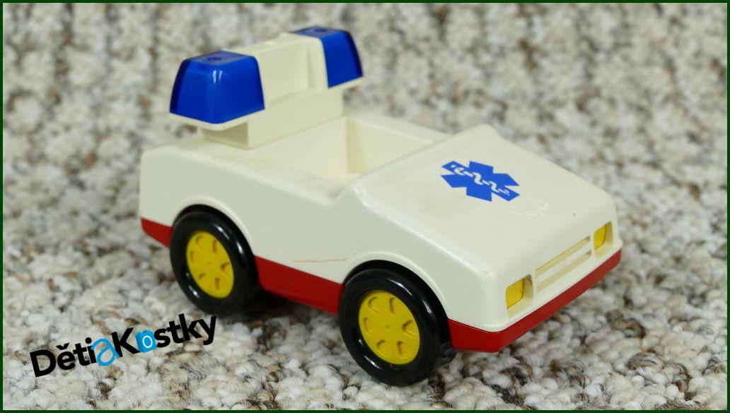 Lego® Duplo® Sanitní Autíčko Malé Bílé - Žlutá Kola