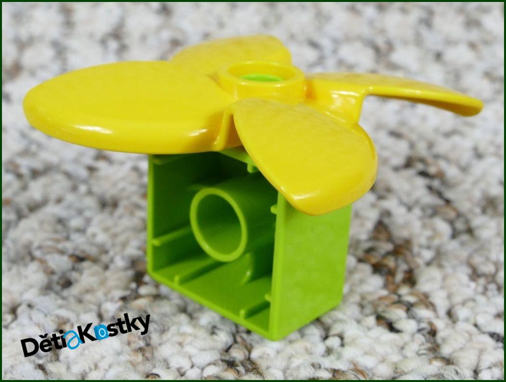 Lego® Duplo® Kostka 2x2 Limetka s Větrníkem