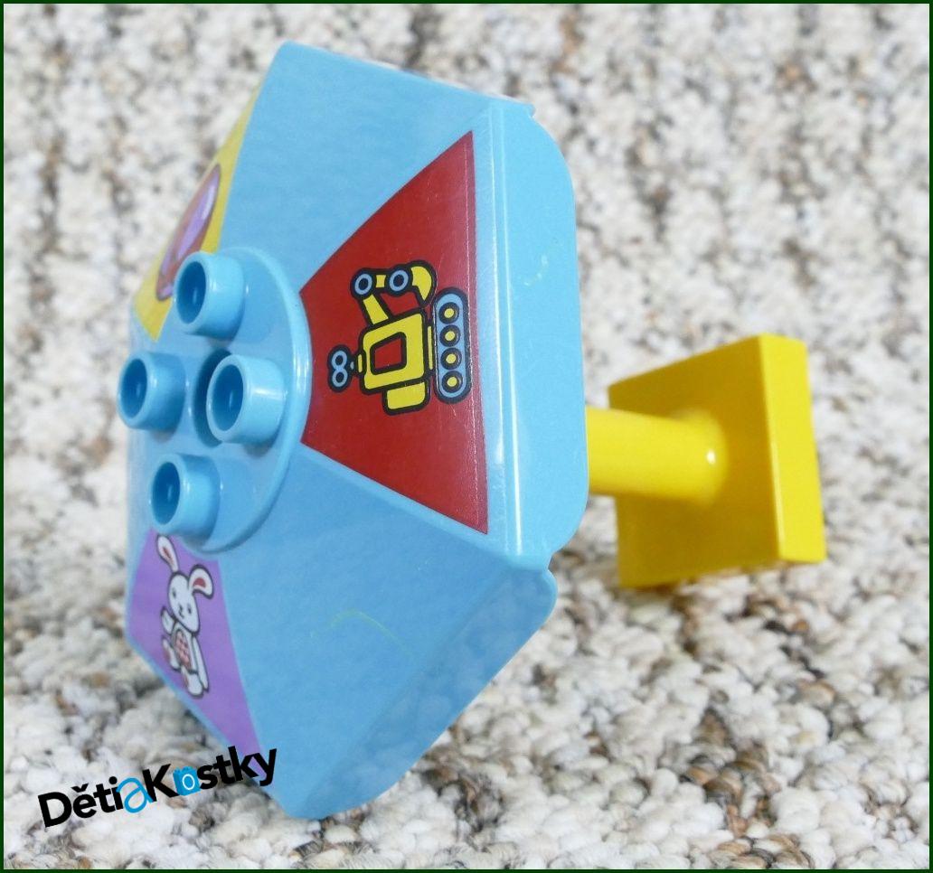 Lego® Duplo® Slunečník Velký Tyrkysový s Obrázky - Žlutý Podstavec
