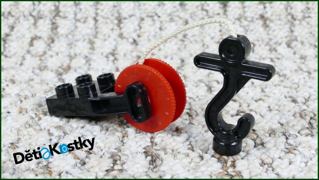 Lego® Duplo® Naviják Malý - Červené Kolečko/Hák