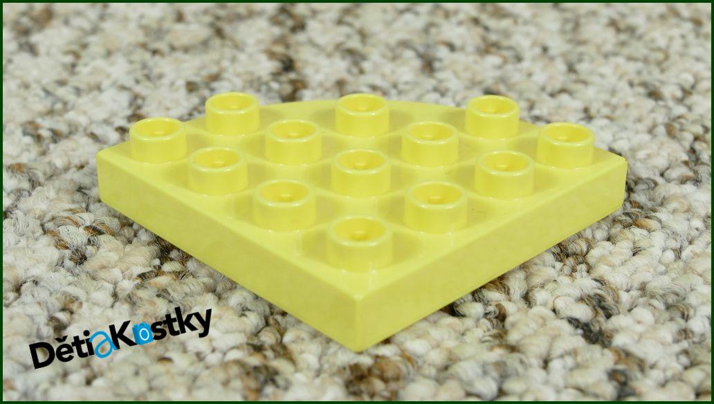 Lego® Duplo® Podložka/Destička 4x4 Kulatá Světle Žlutá