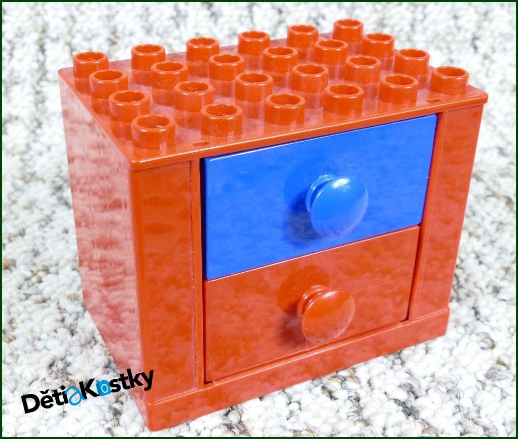 Lego® Duplo® Dolls Skříňka Červená a Dva Šuplíky (Č,M)