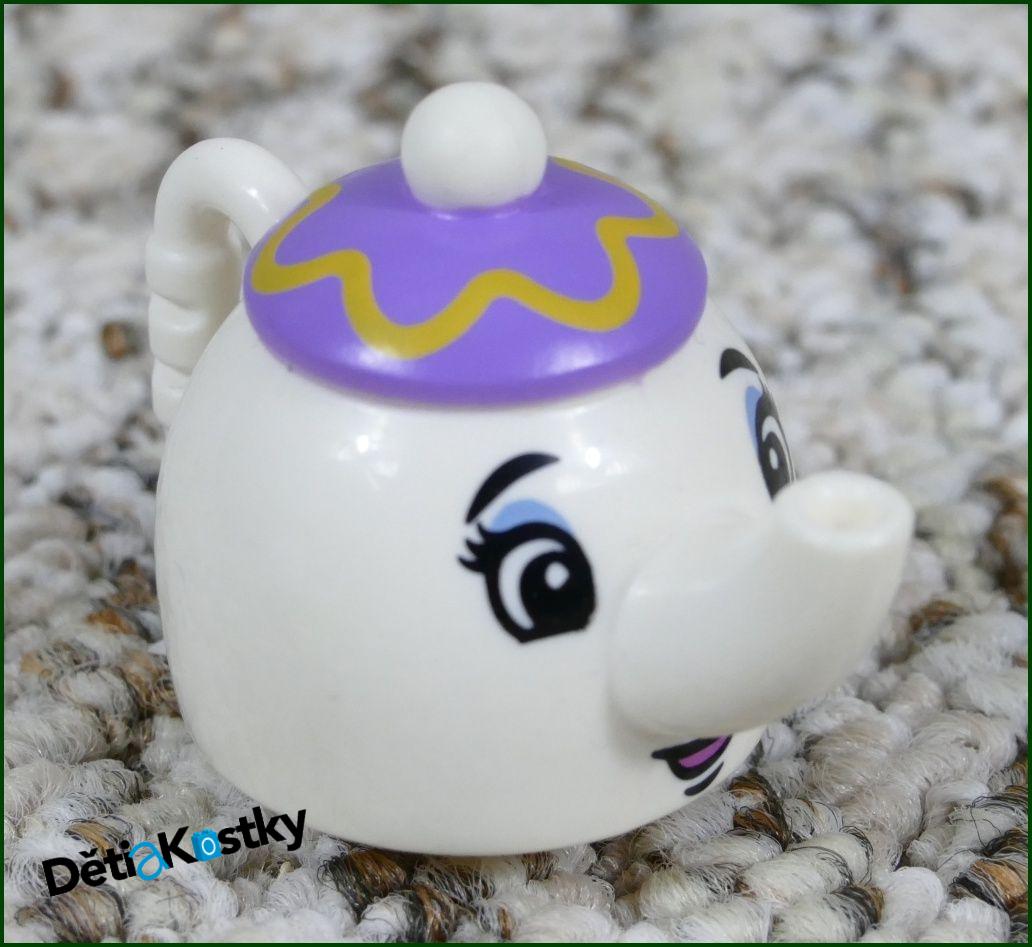 Lego® Duplo® Čajová Konvice Bílá s Obličejem