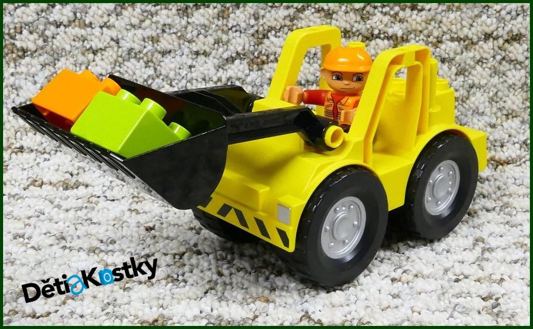 Lego® Duplo® Nakladač (Černá Radlice) s Figurkou a Kostkami