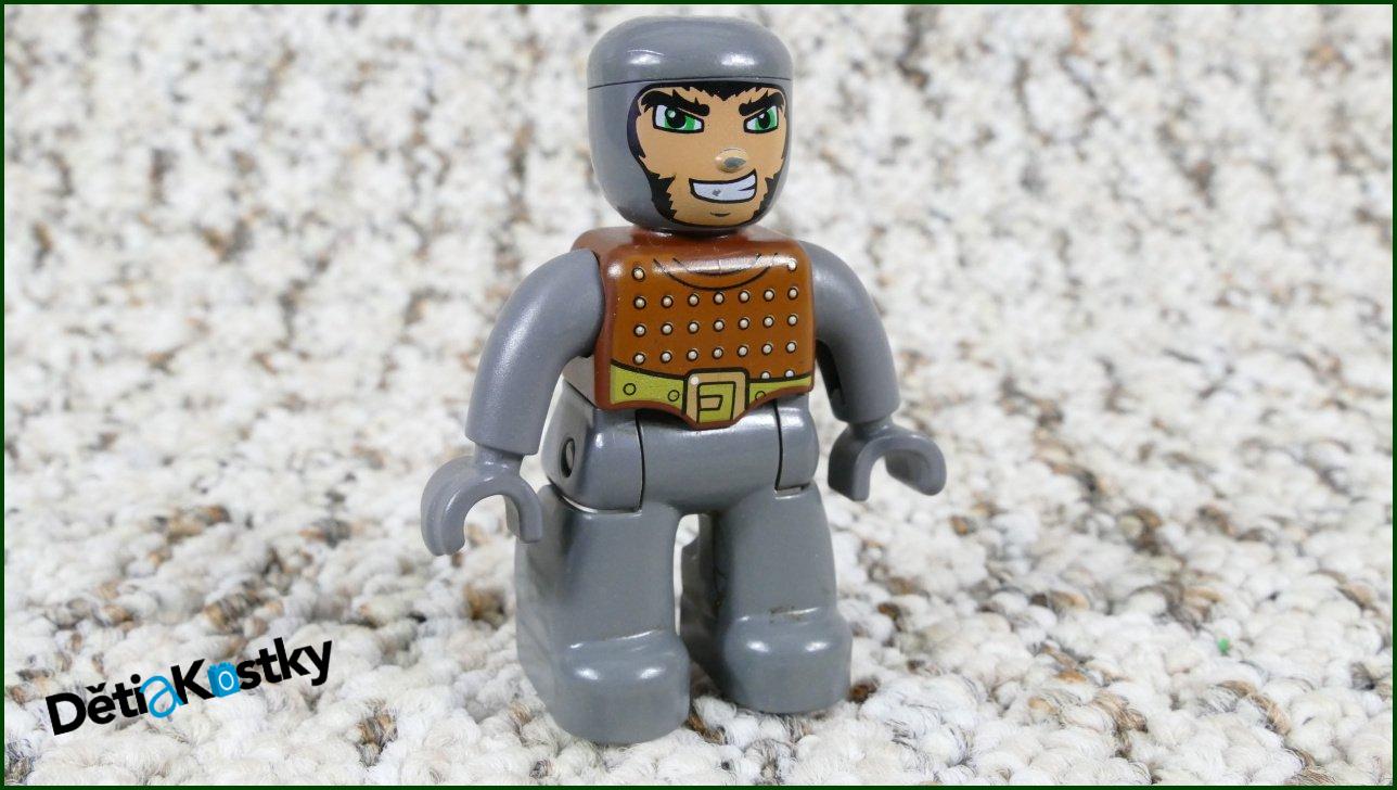 Lego® Duplo® Rytíř Hnědo/Šedý - Starší Typ