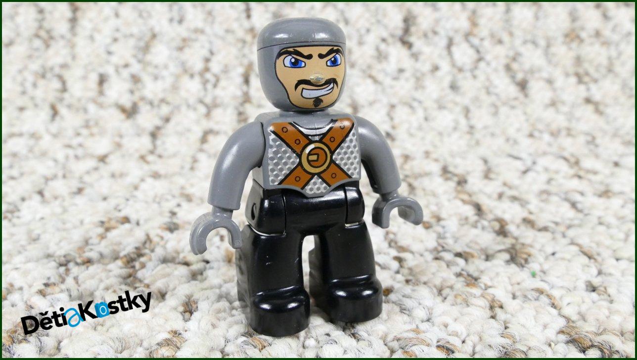 Lego® Duplo® Rytíř Černo/Šedý - Starší Typ