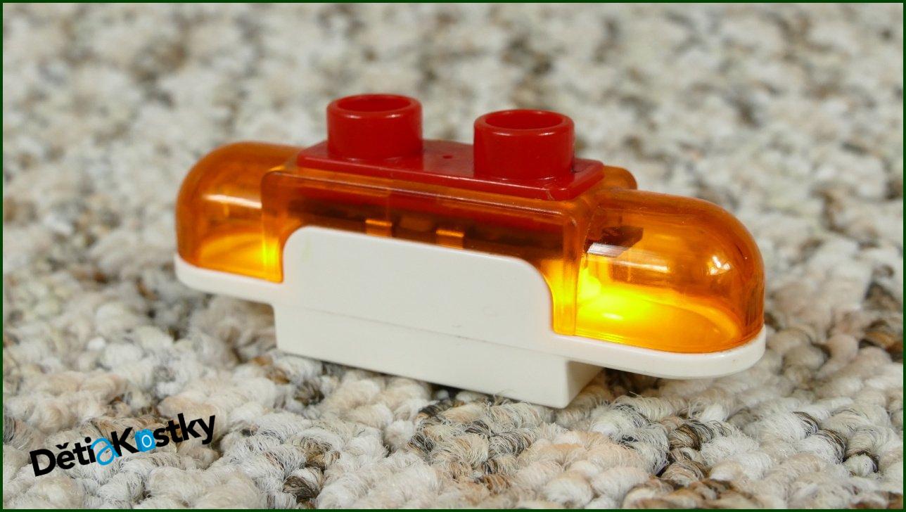 Lego® Duplo® Majáček/Maják Na Baterky Oranžový Nový Typ (Včetně Baterií)