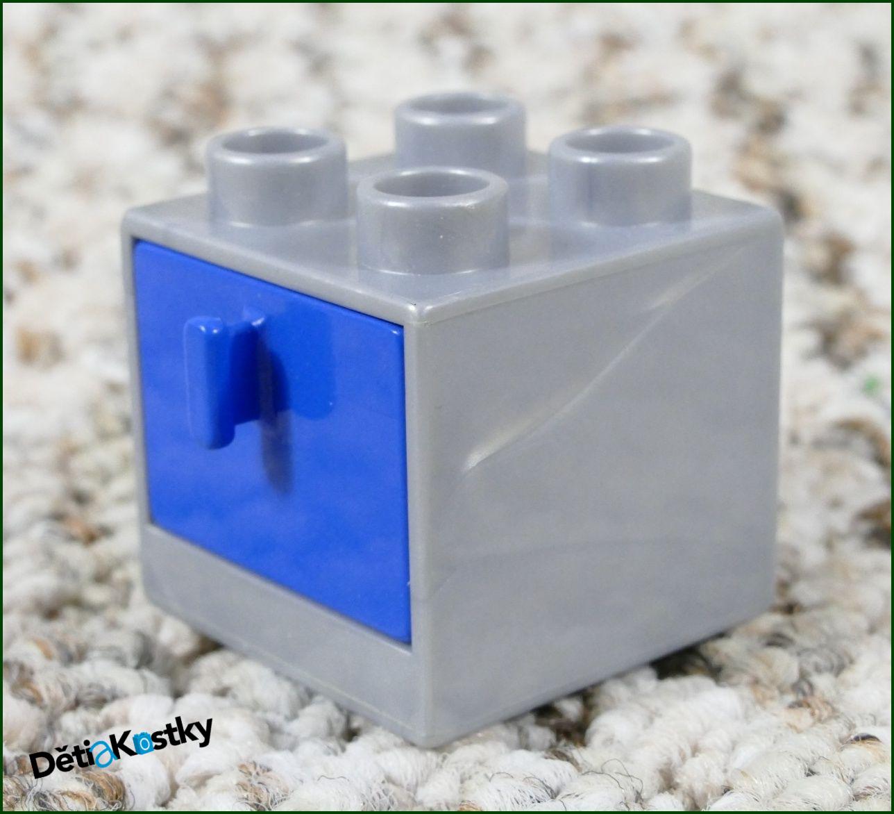 Lego® Duplo® Skříňka Malá Šedá/Modrý Šuplík