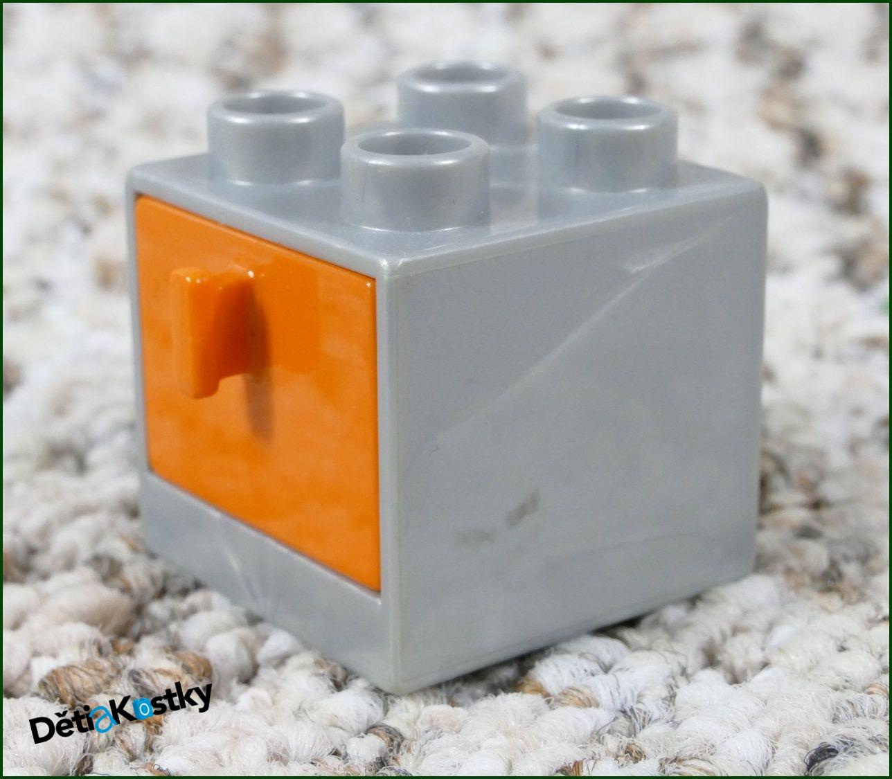 Lego® Duplo® Skříňka Malá Šedá/Oranžový Šuplík