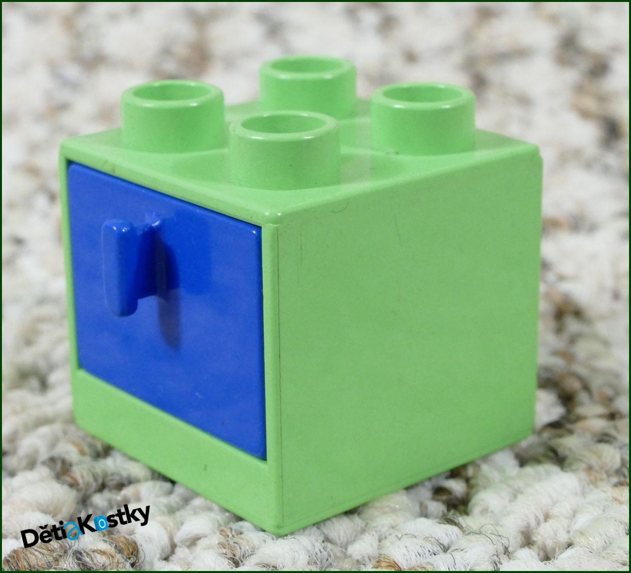 Lego® Duplo® Skříňka Malá Světlounce Zelená/Modrý Šuplík