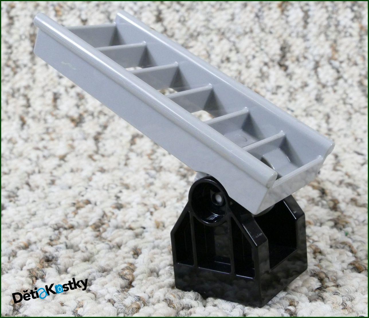 Lego® Duplo® Žebřík Šedý s Černým Podstavcem Novější Typ