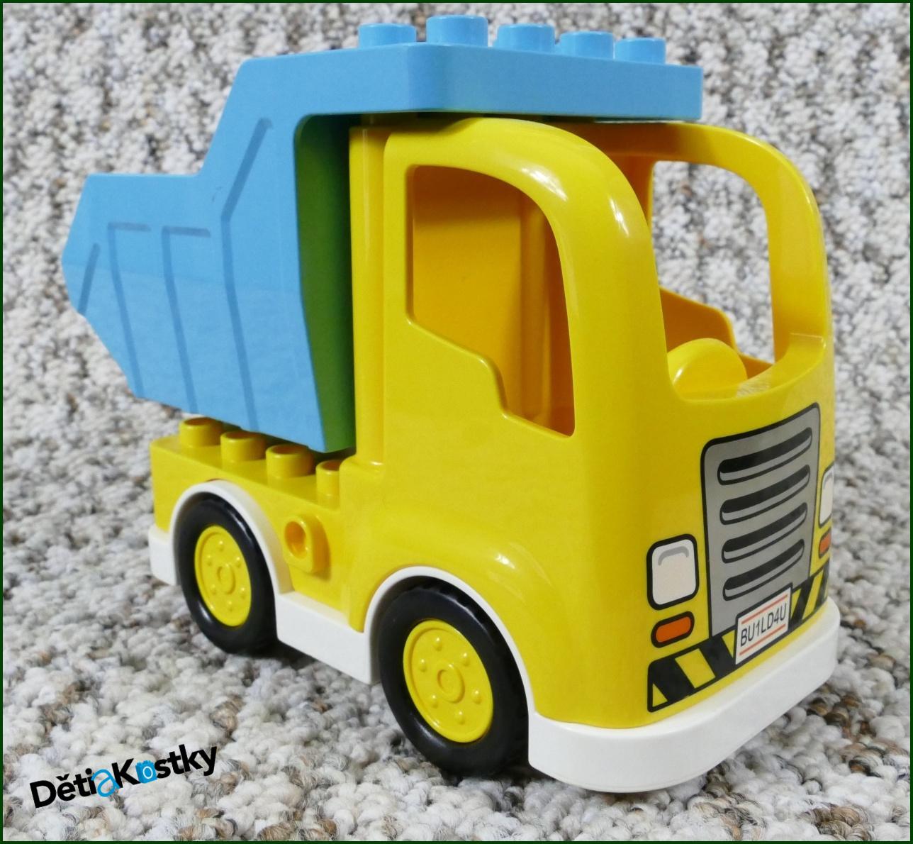 Lego® Duplo® Nákladní Auto Žluté s Tyrkysovou Vyklápěcí Korbou - Novější Typ