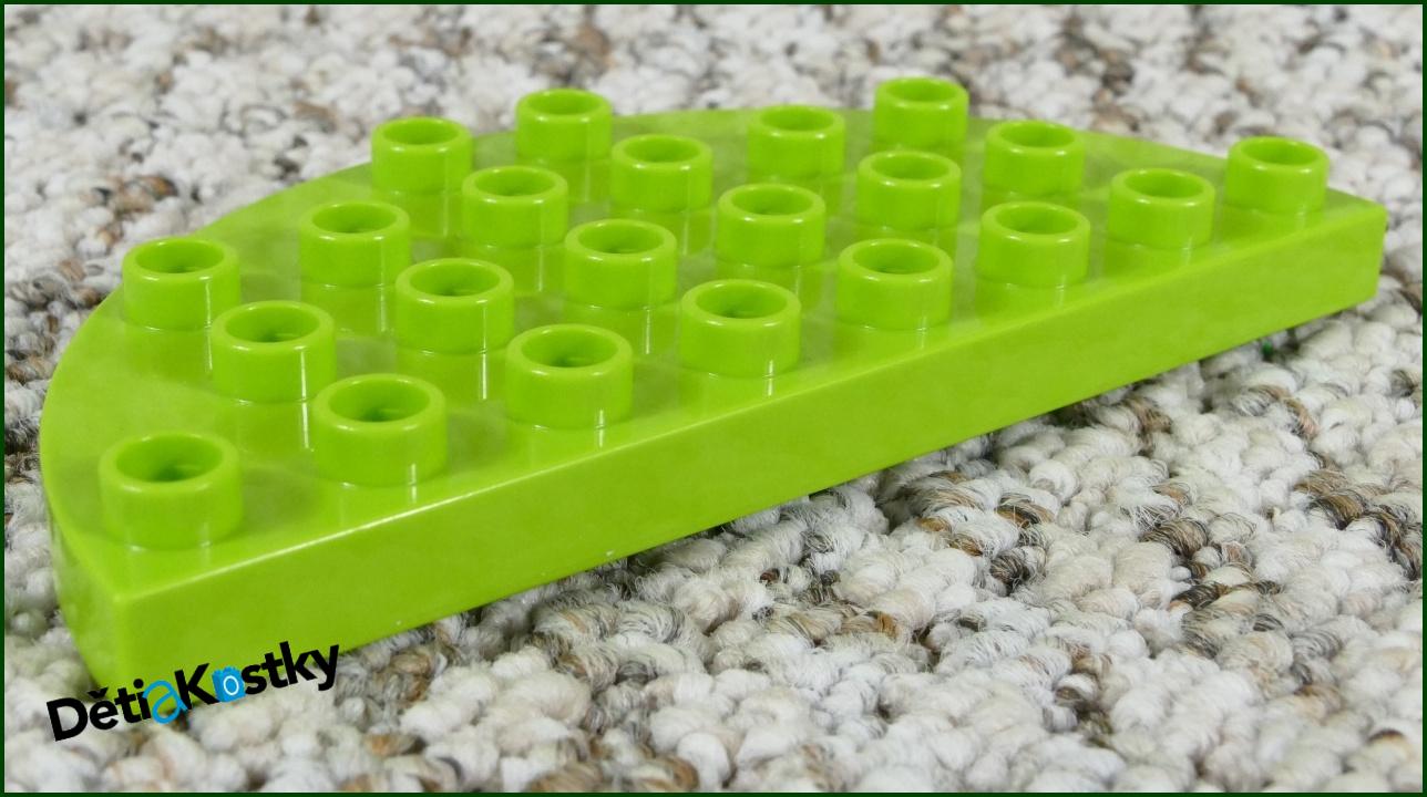Lego® Duplo® Podložka/Destička 4x8 Půlkulatá Limetka