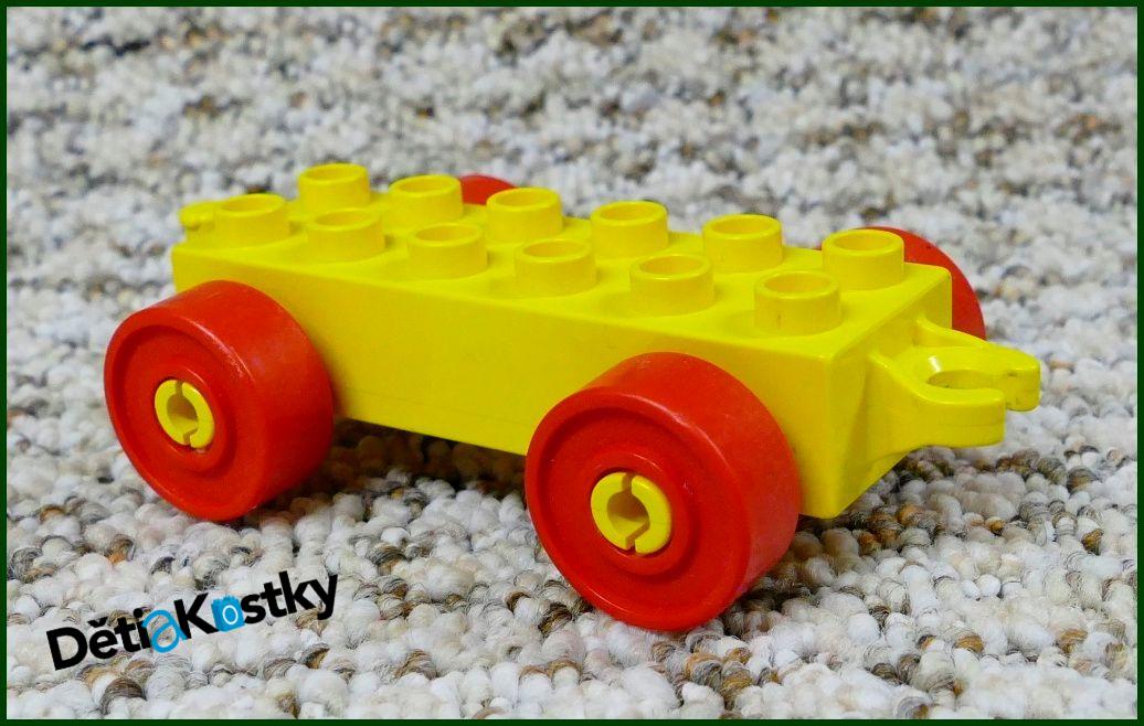 Lego® Duplo® Podvozek pro Auta Žlutý (Červená Kola)