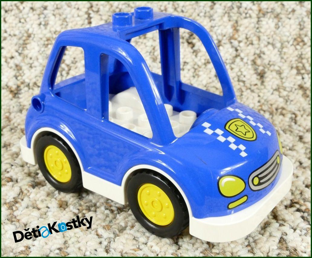 Lego® Duplo® Policejní Auto Modré s Bílým Podvozkem