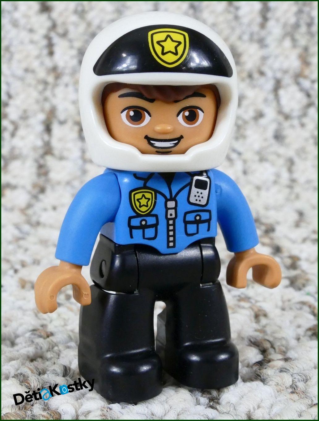 Lego® Duplo® Figurka Policista Motorkář s Helmou