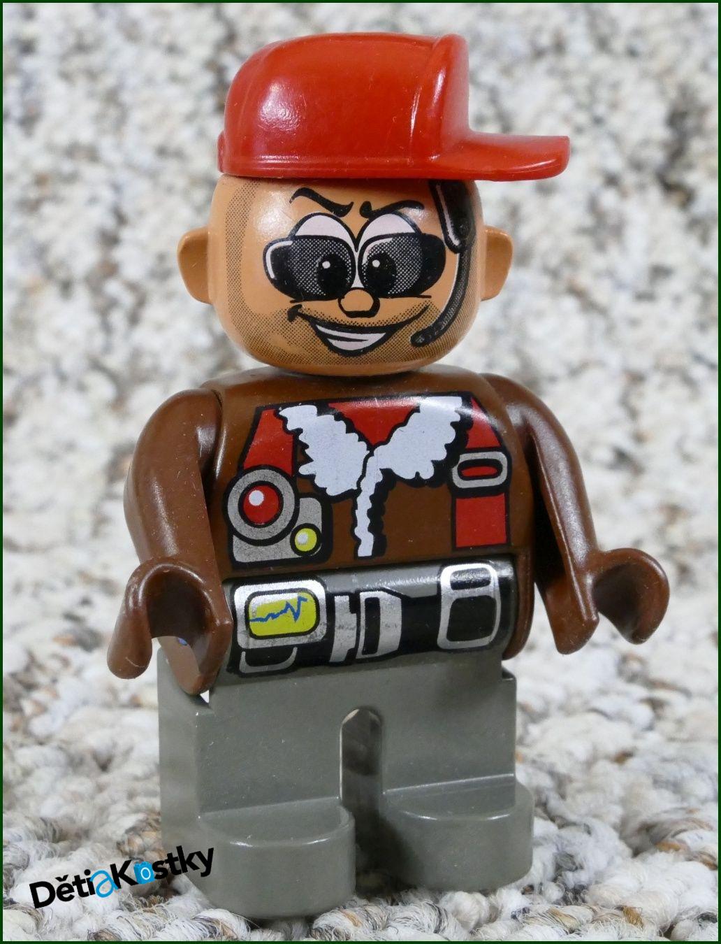 Lego® Duplo® Figurka Servisák/Pilot Hnědý