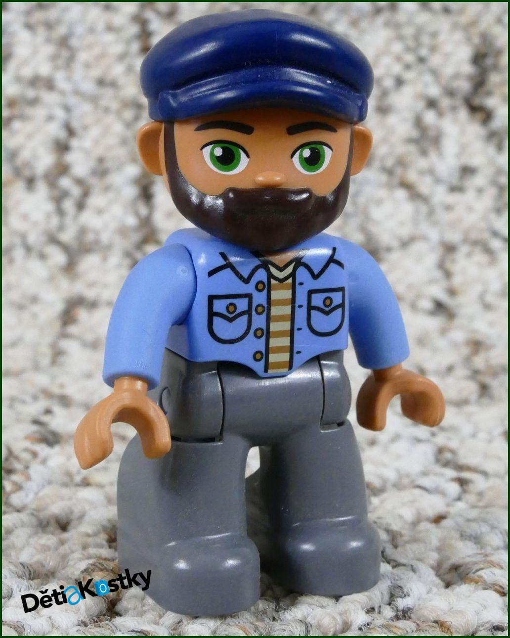 Lego® Duplo® Figurka v Modré Košili s Vousy