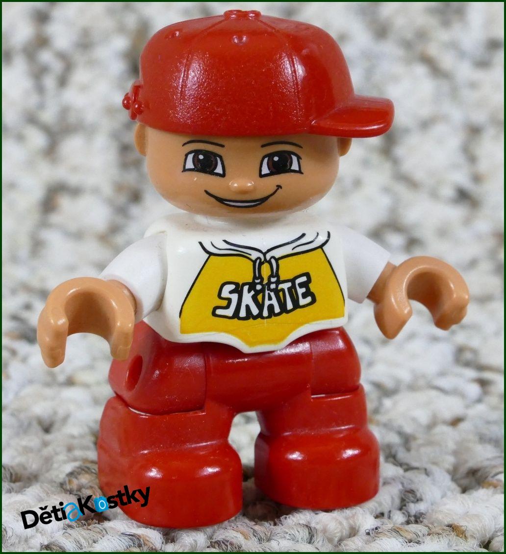 Lego® Duplo® Figurka Dítě Skate Červené