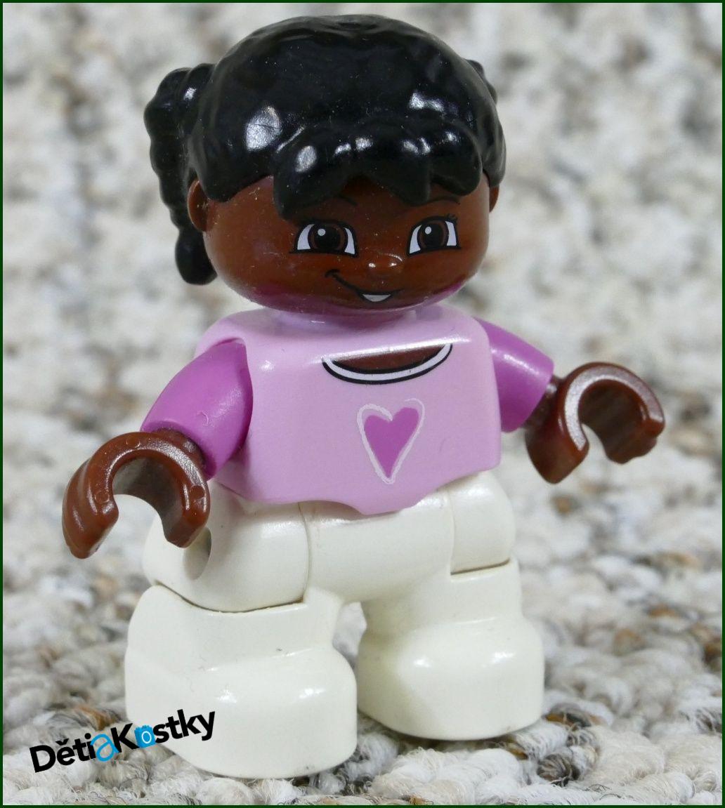 Lego® Duplo® Figurka Dítě Černoška se Srdíčkem