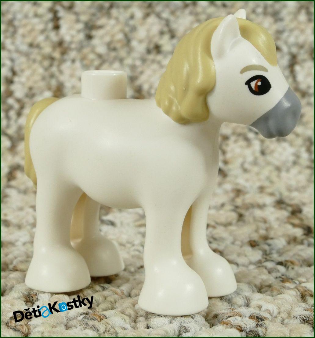 Lego® Duplo® Poník Bílý - Béžová Hříva