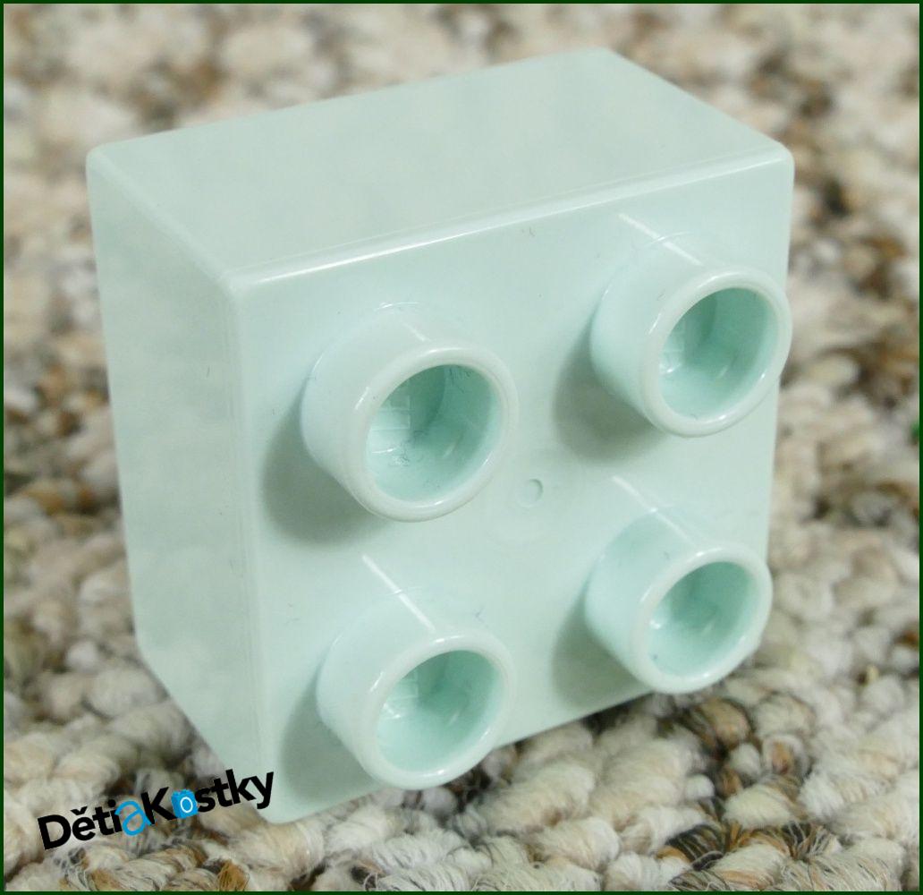Lego® Duplo® Kostka 2x2 Bledě Mentolová