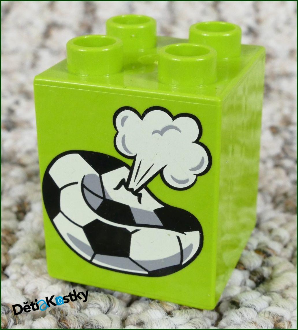 Lego® Duplo® Kostka 2x2x2 Limetka Kopačák
